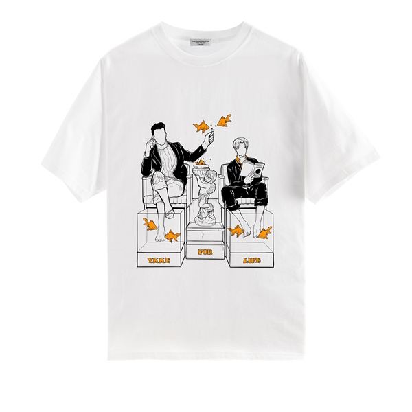 Yung Kafa & K�c�k Efendi - YKKE SERIFE LOGO T-SHIRT WHITE