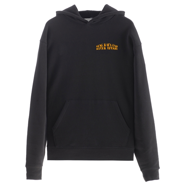 Yung Kafa & K�c�k Efendi - YKKE - SERIFE LOGO HOODIE BLACK