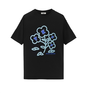 Yung Kafa & K�c�k Efendi - YKKE FLOWER T-SHIRT BLACK
