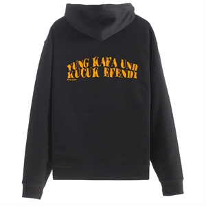 Yung Kafa & K�c�k Efendi - YKKE - SERIFE LOGO HOODIE BLACK